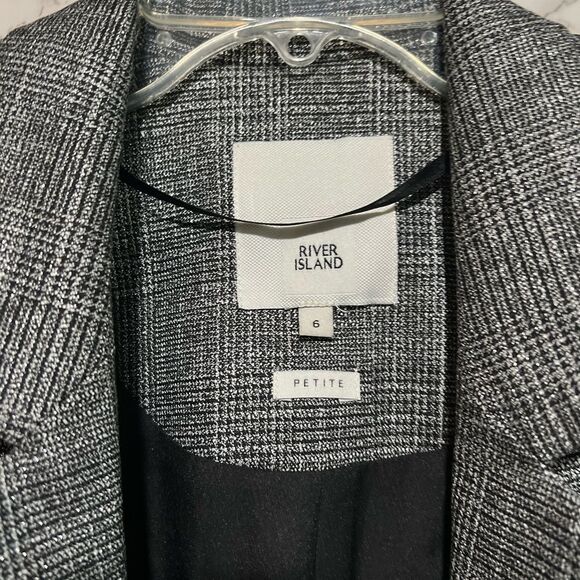 River Island Petite Grey Blazer UK 6 / EUR 32 - Picture 4 of 11